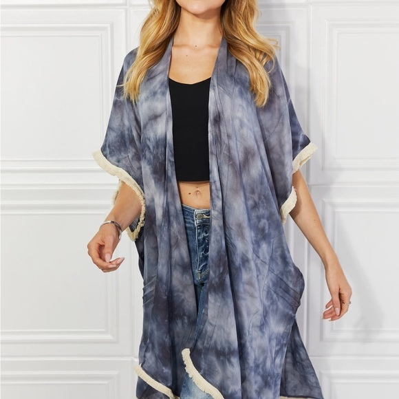 Cloud Rush Swim Cover-Up Kimono - Picture 9 of 10